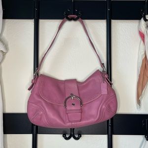 Pink Leather Coach Purse - early 2000s
